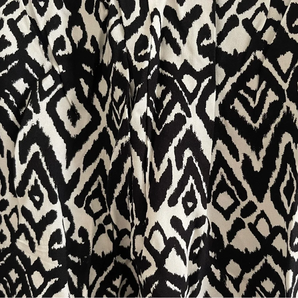 Wildfox Wildfox Geometric Print Black & White Pull On Shorts Size Large